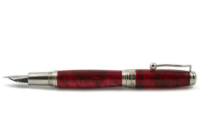 Jean-Pierre Lepine Indigo Classic Murano - Red Fountain Pen - Papier Plume