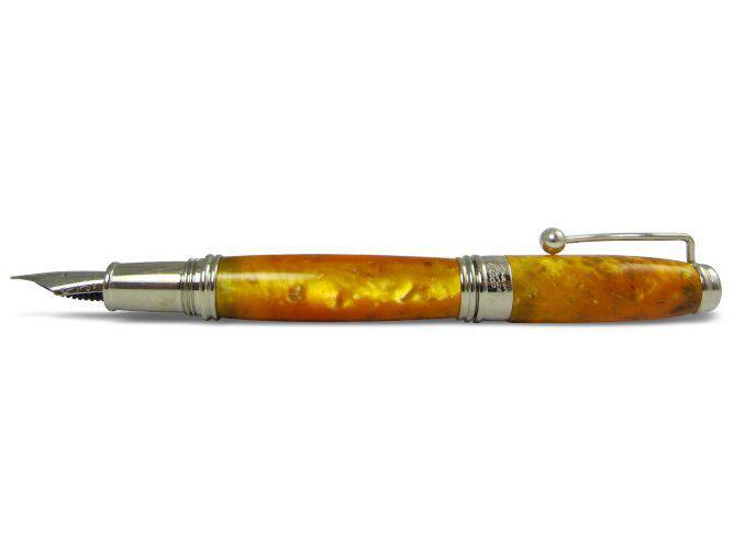 Jean-Pierre Lepine - Indigo Classic Murano - Yellow Orange - Fountain Pen - Papier Plume