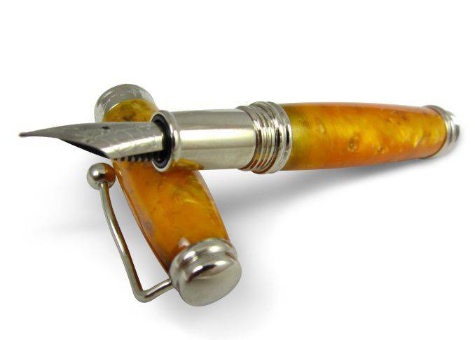 Jean-Pierre Lepine - Indigo Classic Murano - Yellow Orange - Fountain Pen