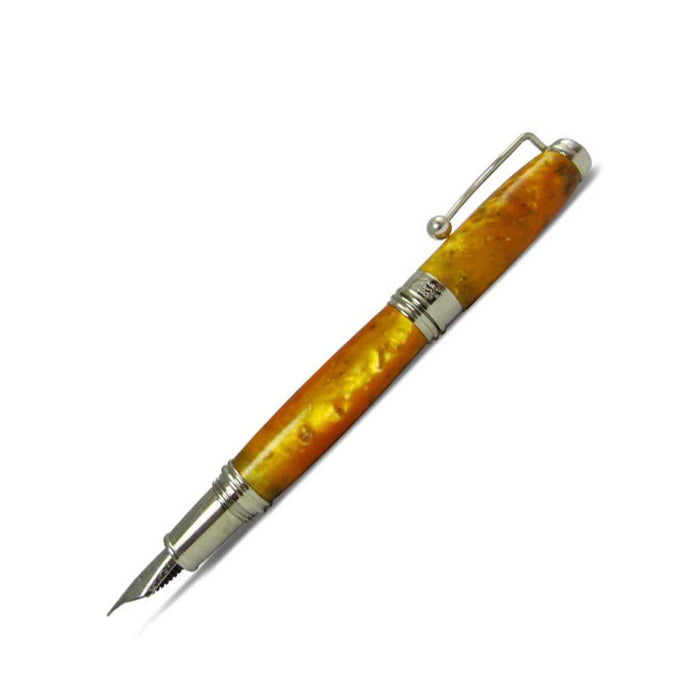 Jean-Pierre Lepine - Indigo Classic Murano - Yellow Orange - Fountain Pen - Papier Plume