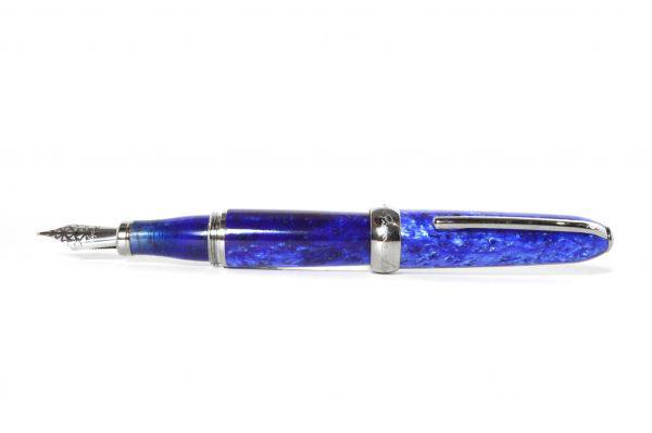 Jean-Pierre Lepine - Winston - Fountain Pen - Blue with Chrome Accessory