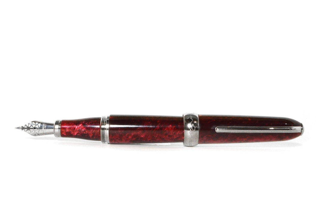 Jean-Pierre Lepine - Winston - Fountain Pen - Red with Chrome Accessory