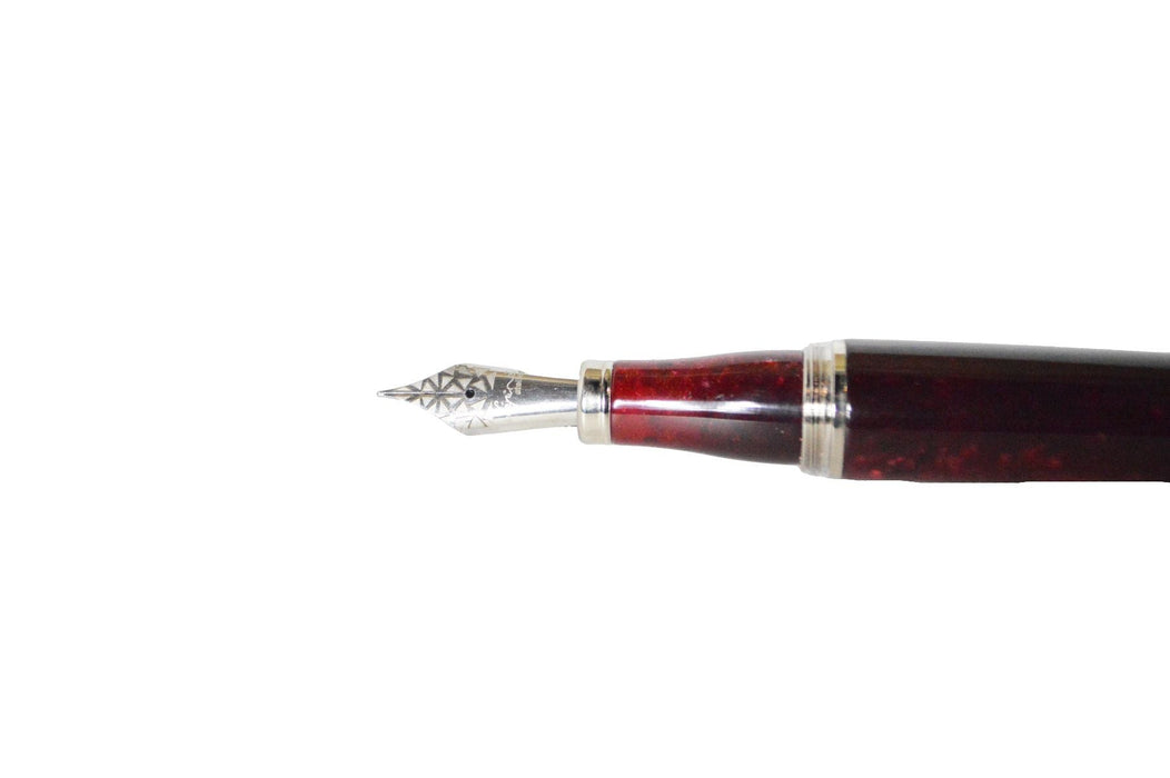 Jean-Pierre Lepine - Winston - Fountain Pen - Red with Chrome Accessory