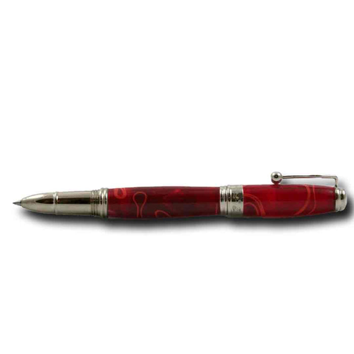 Jean-Pierre Lepine - Indigo Classic Murano - Rollerball - Red with Yellow Filet - Papier Plume