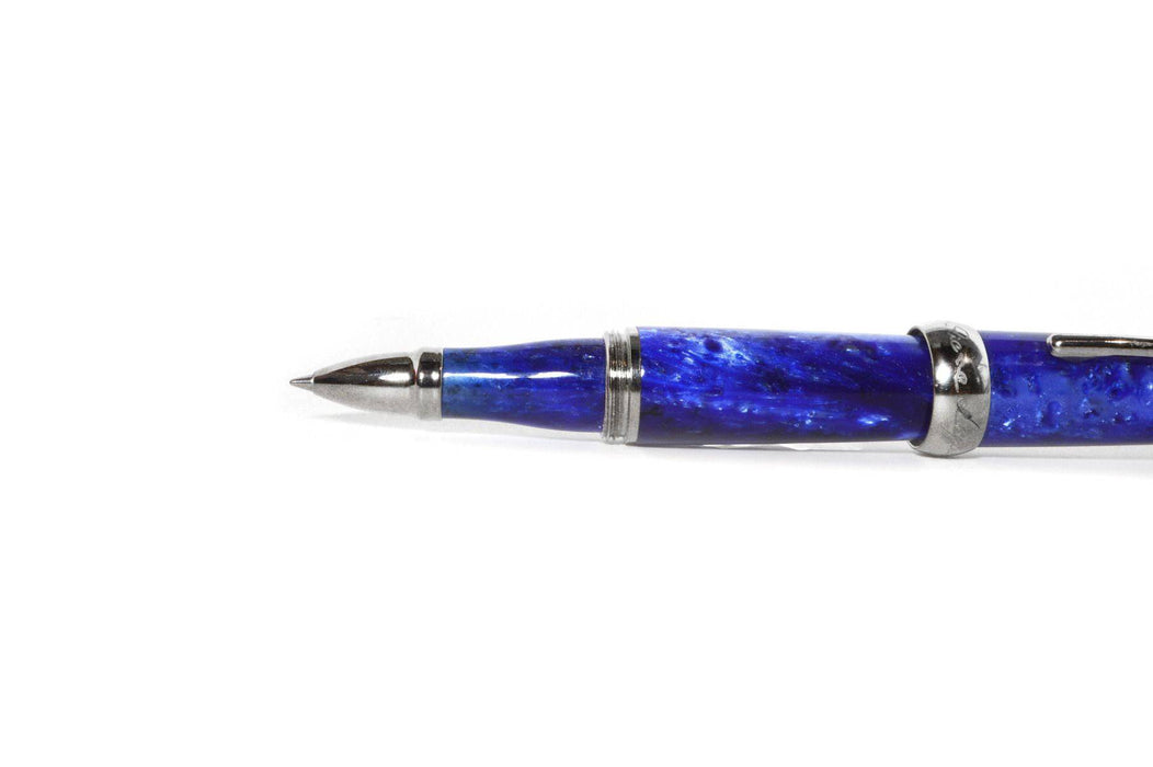 Jean-Pierre Lepine - Winston - Rollerball - Blue with Chrome Accessory - Papier Plume