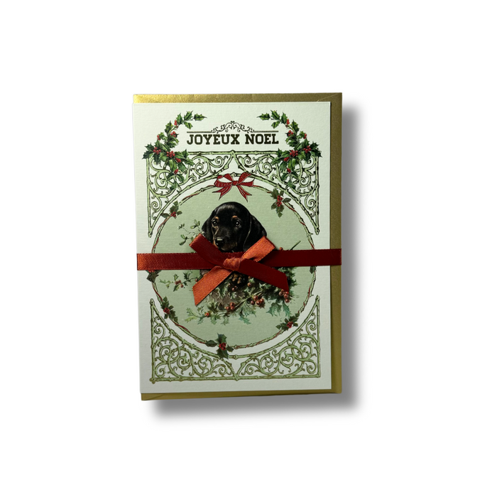 Christmas Cards - Joyeux Noel Puppy - Papier Plume