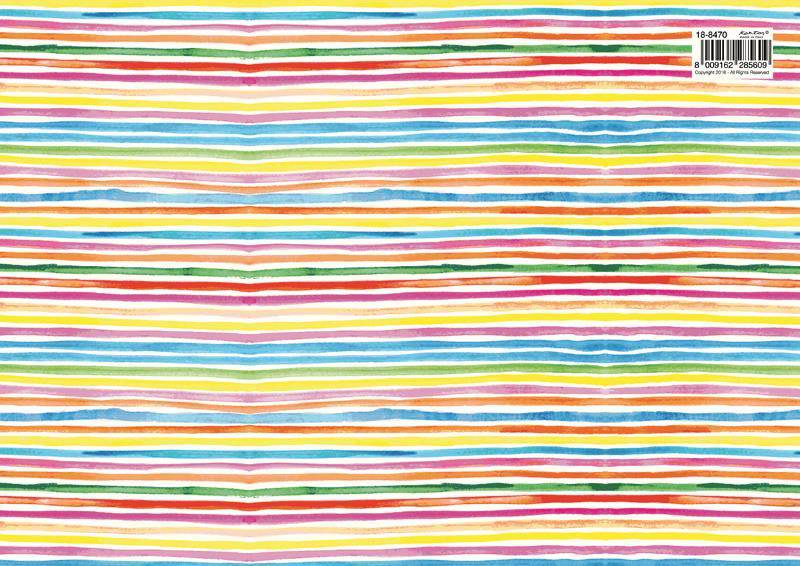 Kartos - Wrapping paper - Horizontal Lines - Papier Plume