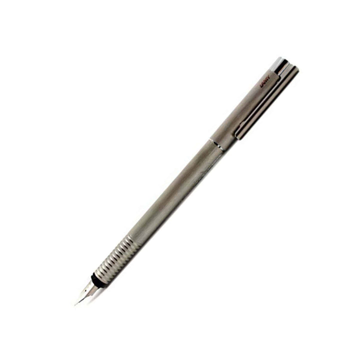 Lamy - Logo - Fountain Pen - Brushed Steel - Papier Plume