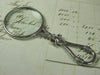 Small Magnifying Glass with Handle - Fleur de Lys - Papier Plume