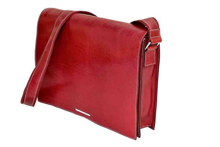 Munari - Leather Messenger Bag Vachetta - Papier Plume