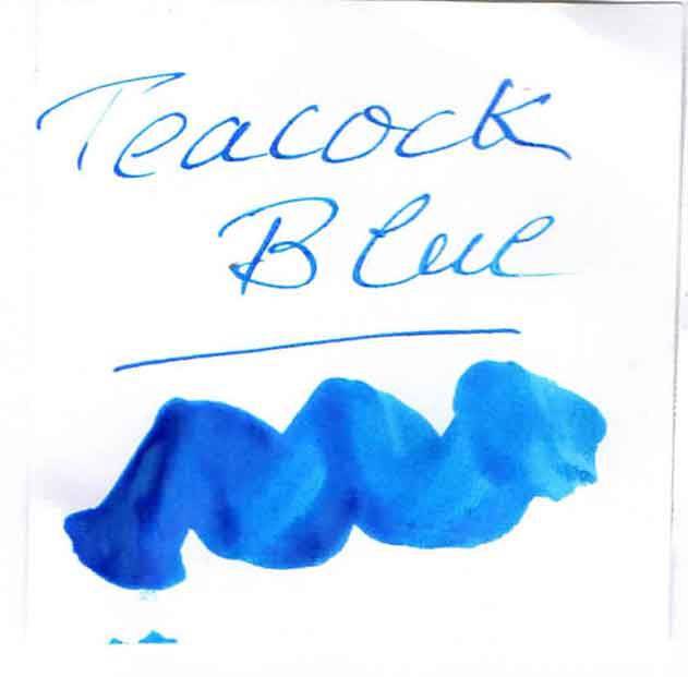 Bottled Calligraphy Inks - Peacock Blue - Papier Plume