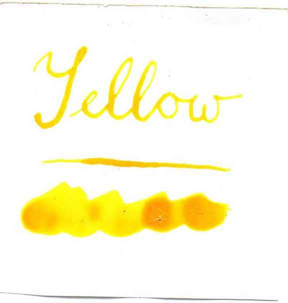 Bottled Calligraphy Inks - Yellow - Papier Plume