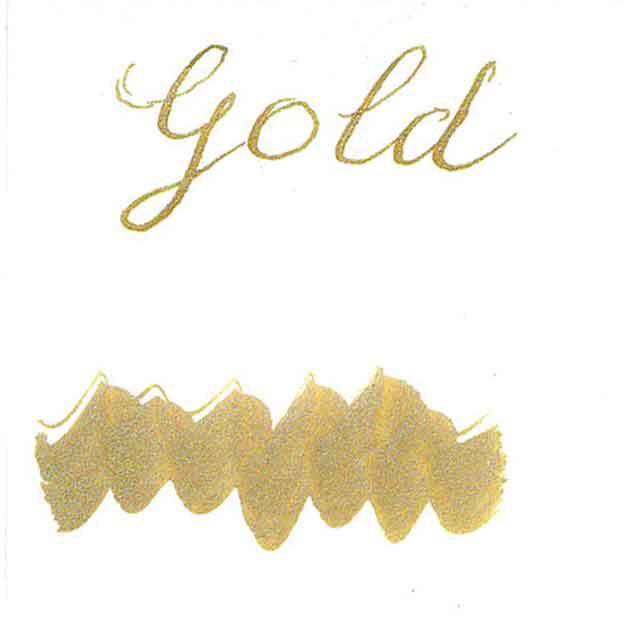 Bottled Metallic Calligraphy Inks - Gold - Papier Plume