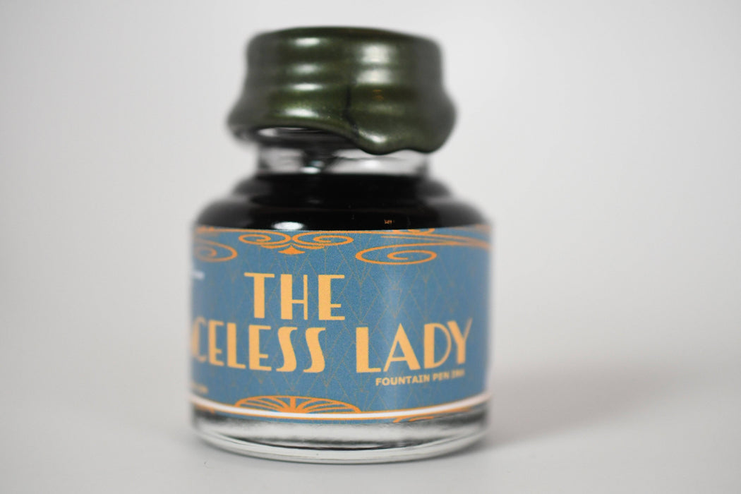 Papier Plume - Chicago Pen Show - The Faceless Lady Shimmer Fountain Pen Ink - Papier Plume