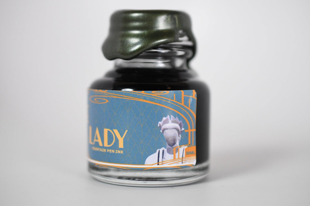 Papier Plume - Chicago Pen Show - The Faceless Lady Shimmer Fountain Pen Ink - Papier Plume