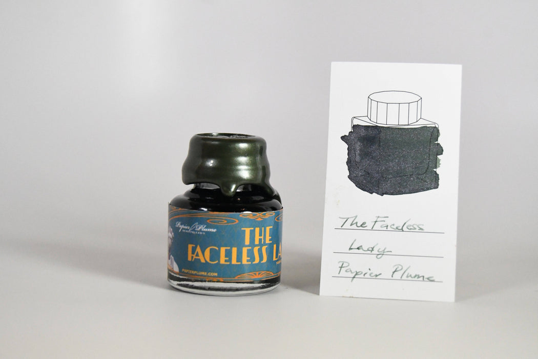 Papier Plume - Chicago Pen Show - The Faceless Lady Shimmer Fountain Pen Ink - Papier Plume