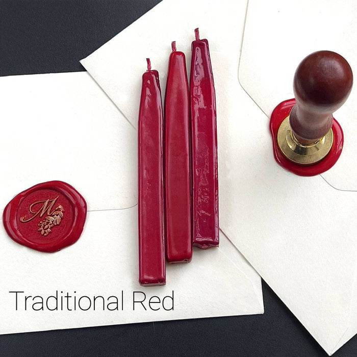 Sealing Wax Sticks with Wick in Modern Colors