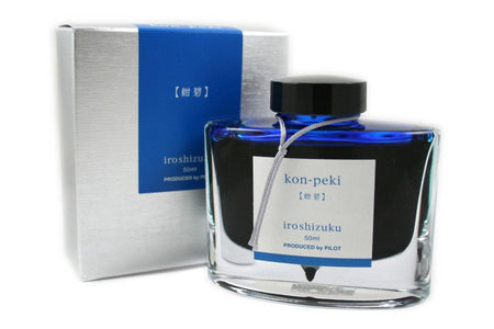 Pilot - Iroshizuku - Fountain Pen Ink - 50ml - Kon-Peki (Deep Blue) - Papier Plume