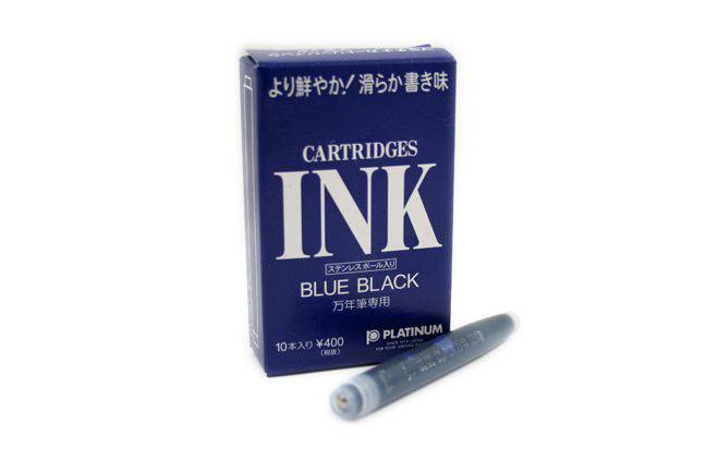 Platinum - Fountain Pen Ink Cartridges - Black - Papier Plume