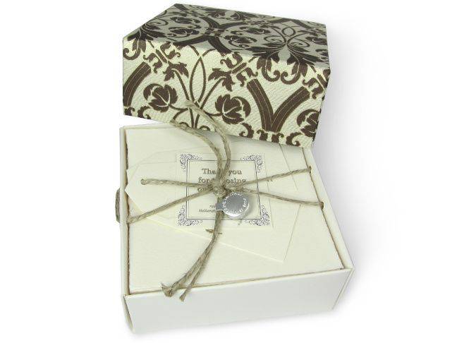 Rossi AD 1404 Charta Italica 4” x 4” Place Cards - Papier Plume