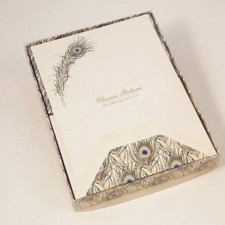 Rossi -Peacock Classico Notecards - Papier Plume