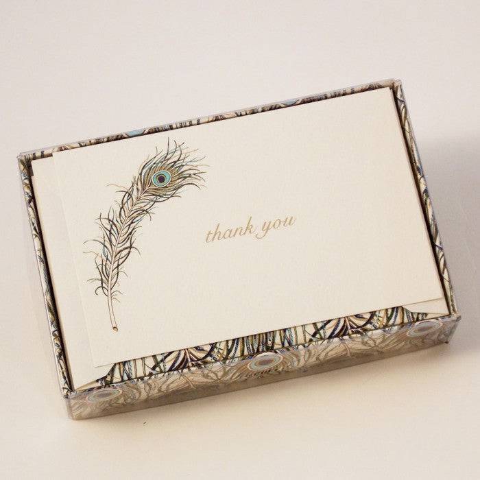 Rossi -Peacock Classico Notecards - Papier Plume