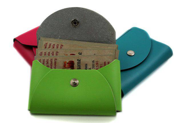 San Lorenzo - Regenerated Leather - Small Business Card Holder - Papier Plume