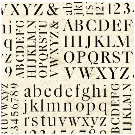 Rossi - Wrapping Paper - Alphabet