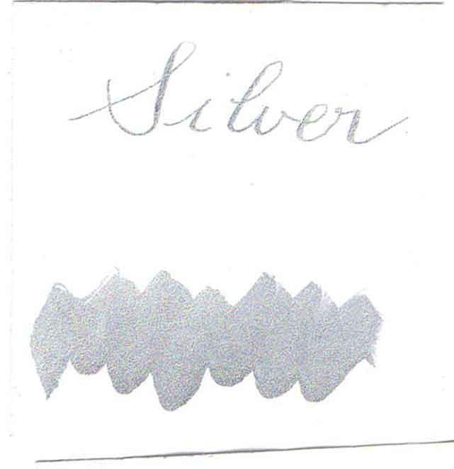 Bottled Metallic Calligraphy Inks - Silver