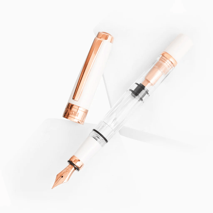 Twsbi - Diamond 580 White Rose Gold II - Fountain Pen - Papier Plume