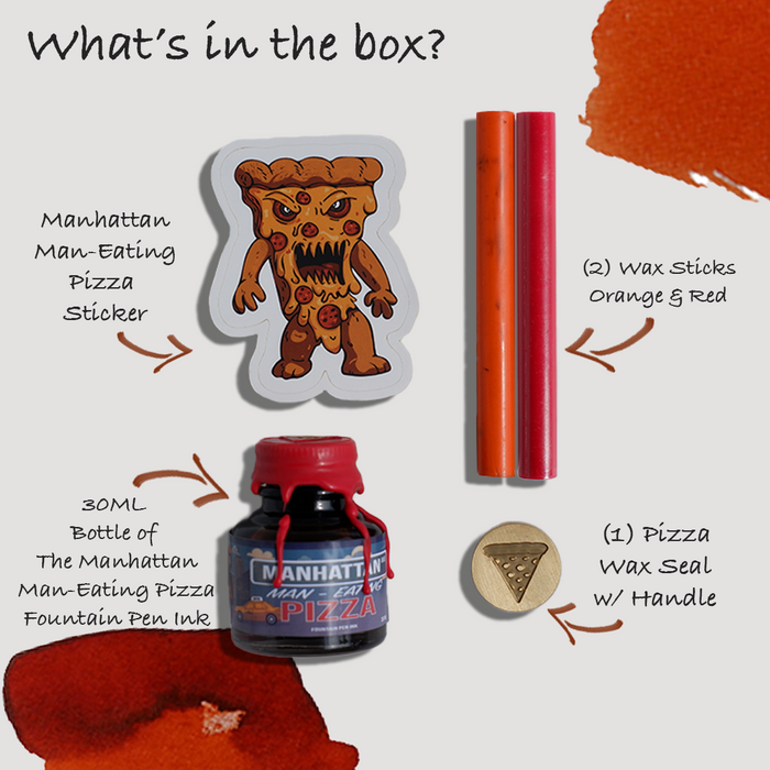 Papier Plume - Manhattan Man-Eating Pizza - Fountain Pen Ink Set - Papier Plume