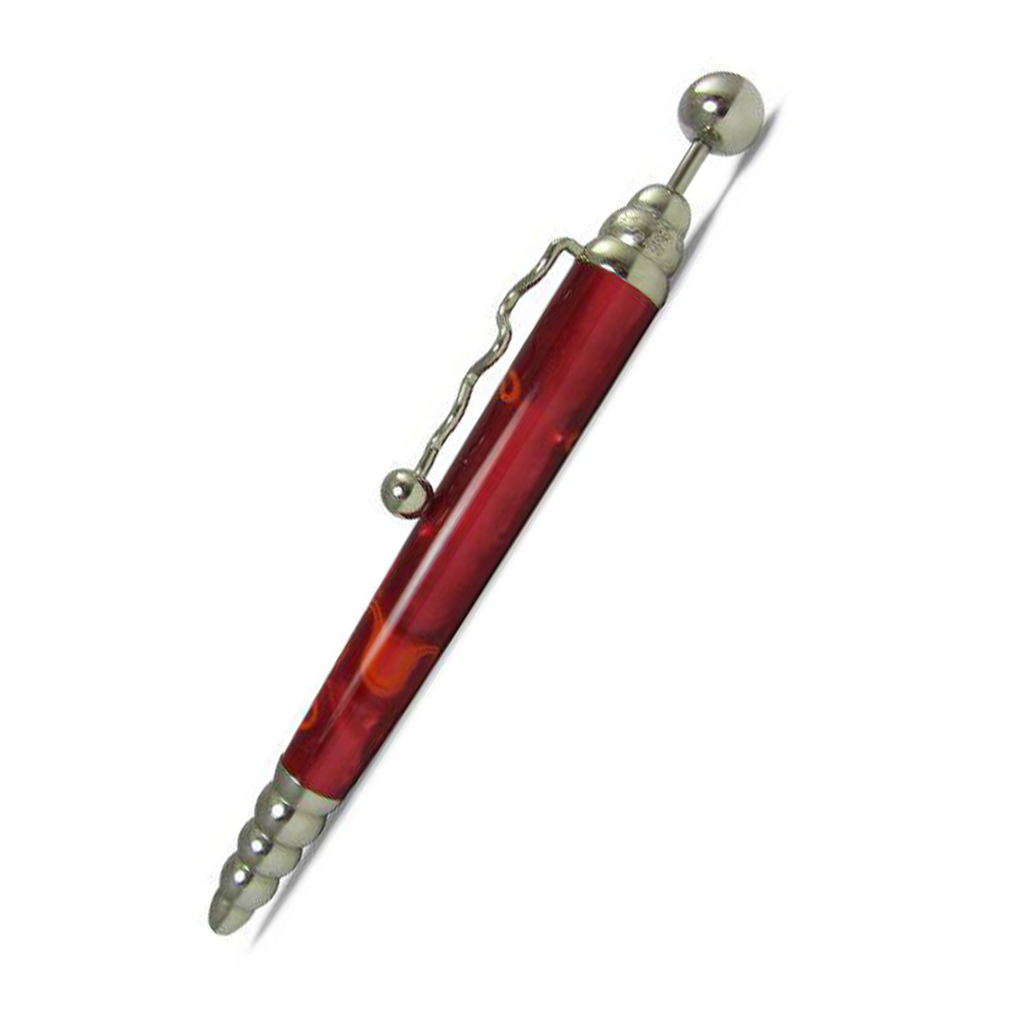 Jean-Pierre Lepine Zig Zag Ballpoint Pen - Red with Yellow Filet Jean-Pierre Lepine Zig Zag Ballpoint Pen - Red with Yellow Filet