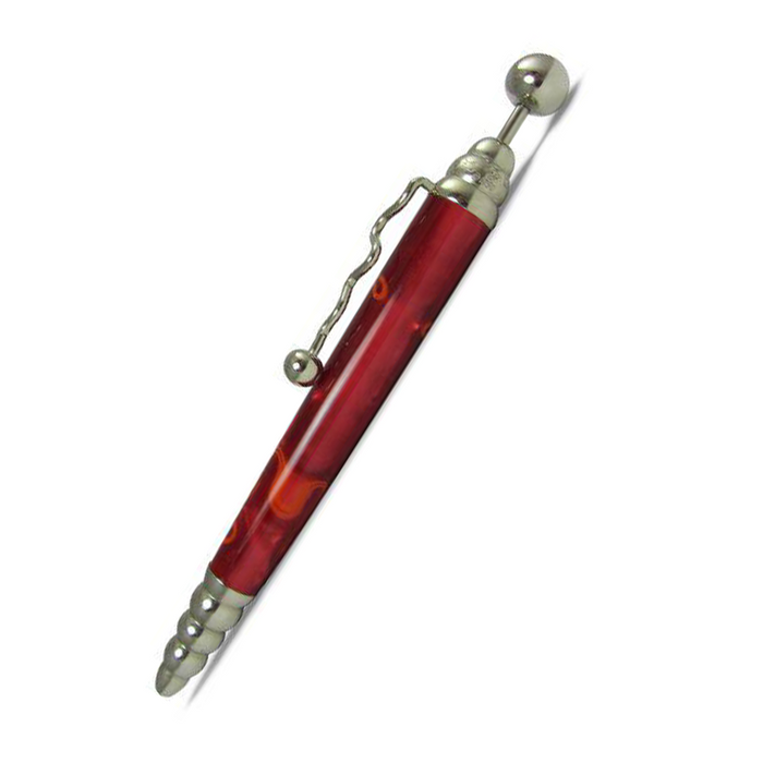 Jean-Pierre Lepine Zig Zag Ballpoint Pen - Red with Yellow Filet